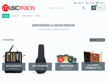 Tablet Screenshot of musicpasion.com